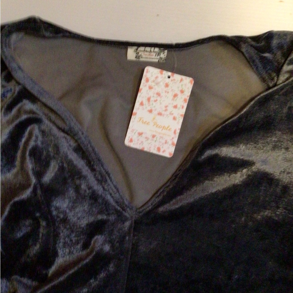 Sale! Free People don’t you wish velvet bodysuit - Picture 8 of 9